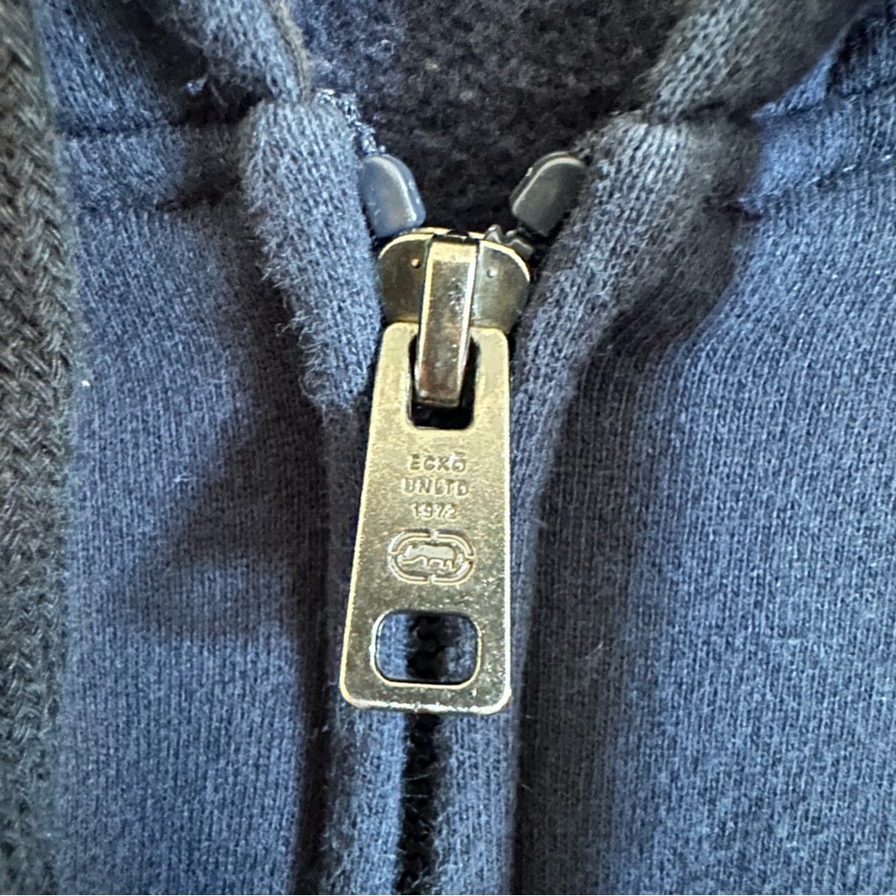 Ecko Unltd Rhino Zip Up Hoodie Navy Blue Casual Gorpcore Sz XXL - Picture 5 of 6